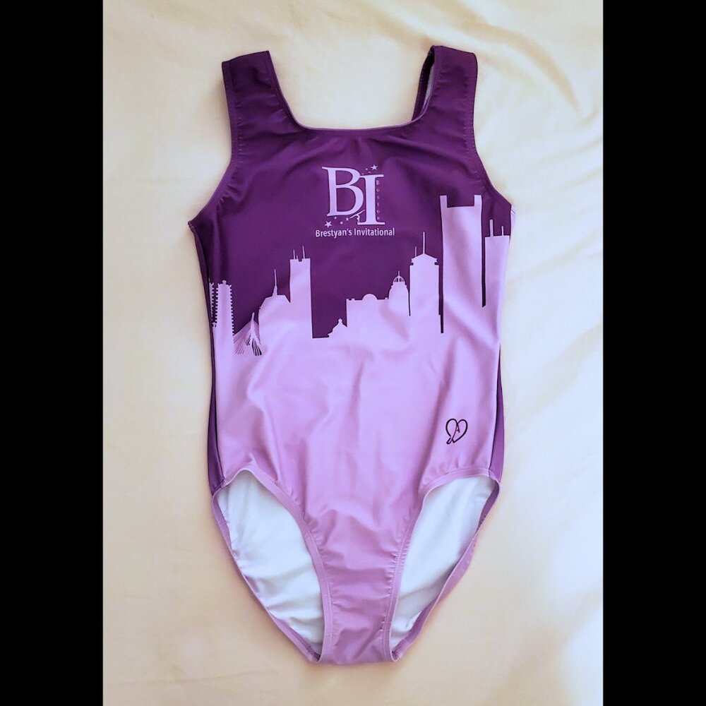 JADed Purple Leotard - Brestyan's Invitational - Adult Medium